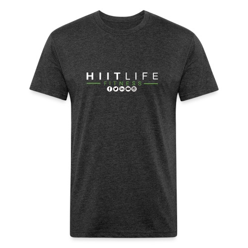 hlfsocialwht - Men’s Fitted Poly/Cotton T-Shirt