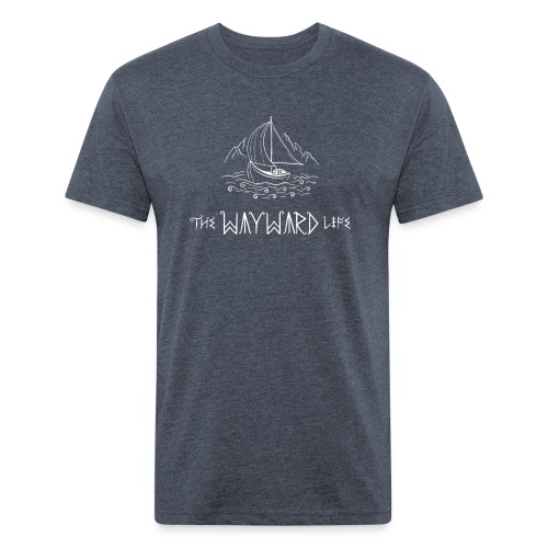 The Wayward Life White Logo - Men’s Fitted Poly/Cotton T-Shirt