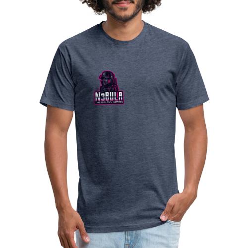 Neon Galaxy 3 - Men’s Fitted Poly/Cotton T-Shirt