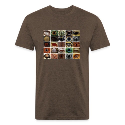 Reptilian Eyes - Fitted Cotton/Poly T-Shirt by Next Level