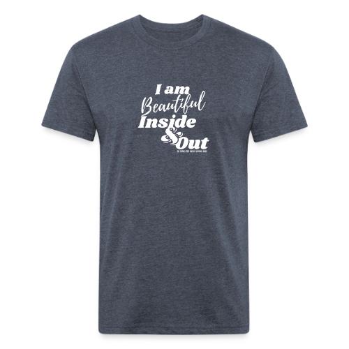 I am Beautiful - Inside and Out | White Type - Unisex Poly/Cotton T-Shirt