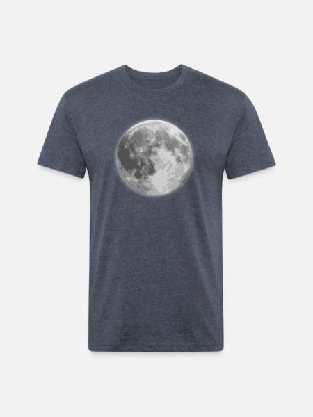 Lune - T-shirt unisexe en polycoton - Heather Navy