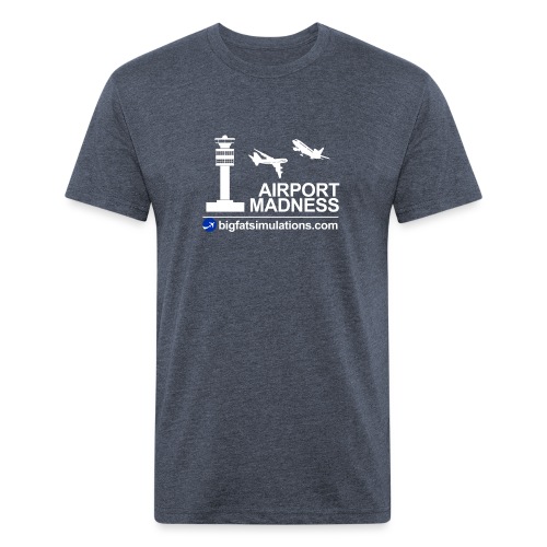 The Official Airport Madness Shirt! - Men’s Fitted Poly/Cotton T-Shirt