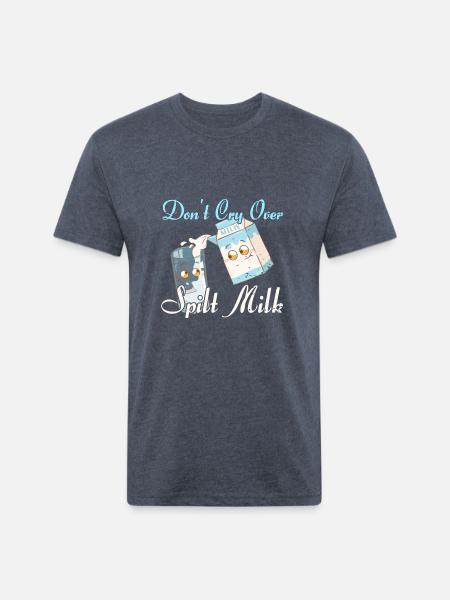 milk milkman milk drinker - Unisex Poly/Cotton T-Shirt - heather navy