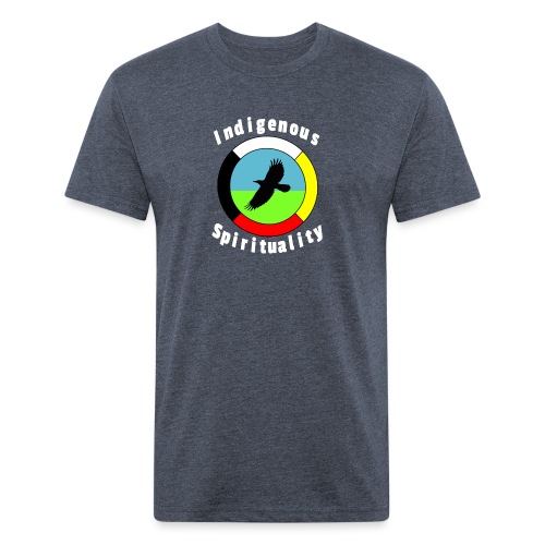 Indigenousspriituality - Men’s Fitted Poly/Cotton T-Shirt