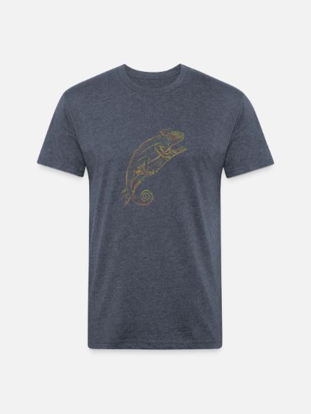 Chameleon - Unisex Poly/Cotton T-Shirt - heather navy