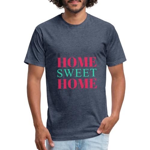 Home Sweet Home Typography Design - Unisex Poly/Cotton T-Shirt