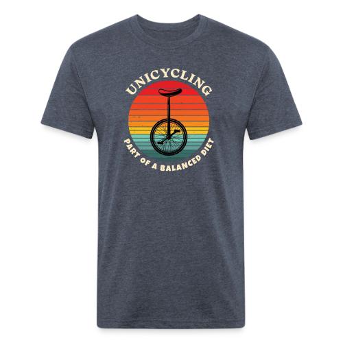 Unicycling Part of A Balanced Diet - Unisex Poly/Cotton T-Shirt