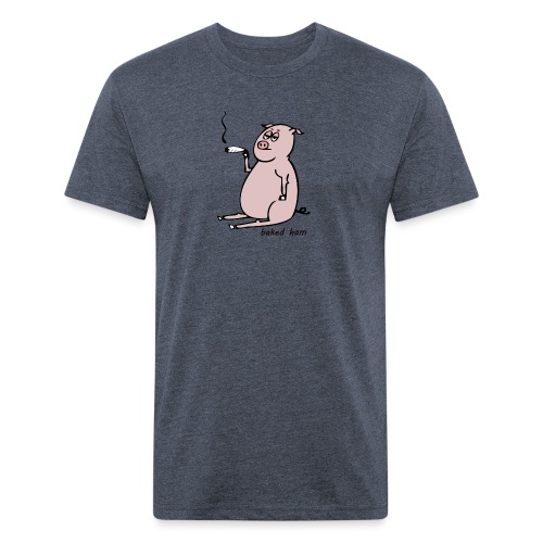 baked ham - Men’s Fitted Poly/Cotton T-Shirt