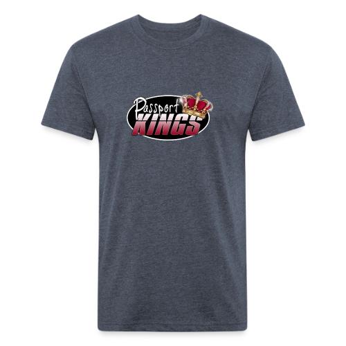 Passport Kings logo for dark shirts - Unisex Poly/Cotton T-Shirt