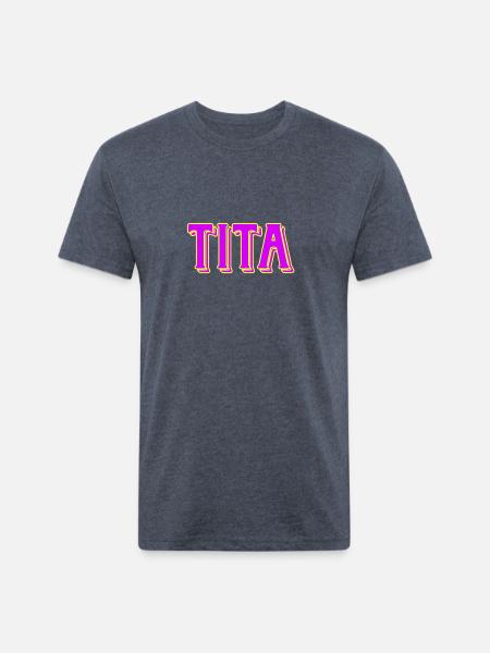 tita - Unisex Poly/Cotton T-Shirt - heather navy