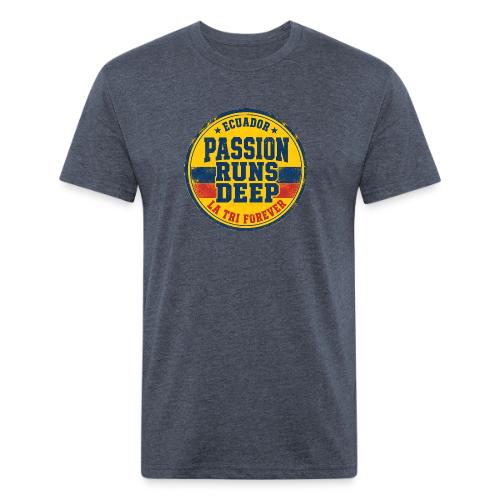 Ecuador Soccer Fan Shirt — Passion Runs Deep - Unisex Poly/Cotton T-Shirt