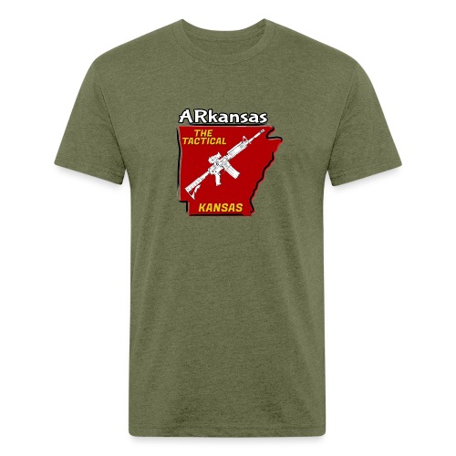 Tactical Kansas - Men’s Fitted Poly/Cotton T-Shirt