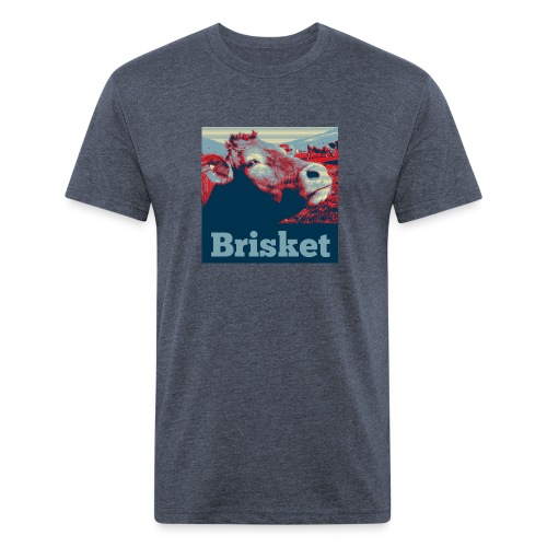Brisket - Men’s Fitted Poly/Cotton T-Shirt