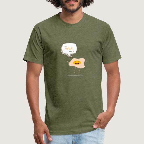 yoLk hard L - Men’s Fitted Poly/Cotton T-Shirt