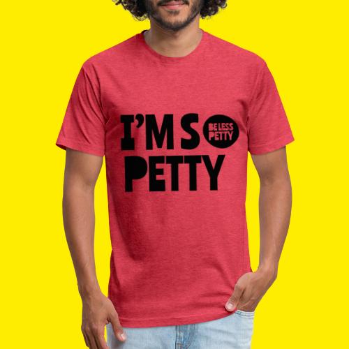 So Petty Black LOGO - Men’s Fitted Poly/Cotton T-Shirt