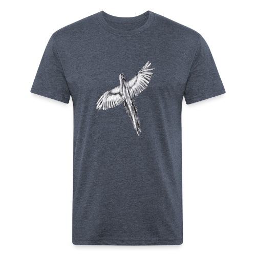 Flying parrot - Men’s Fitted Poly/Cotton T-Shirt