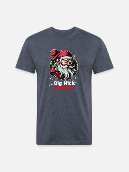Big nick energy t-shirt - Unisex Poly/Cotton T-Shirt - heather navy
