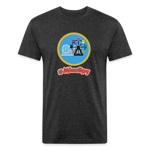 Paradise Pier Explorer Badge - Men’s Fitted Poly/Cotton T-Shirt