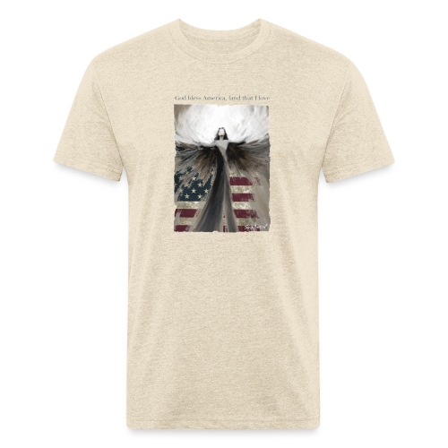 God bless America_design5 - Men’s Fitted Poly/Cotton T-Shirt