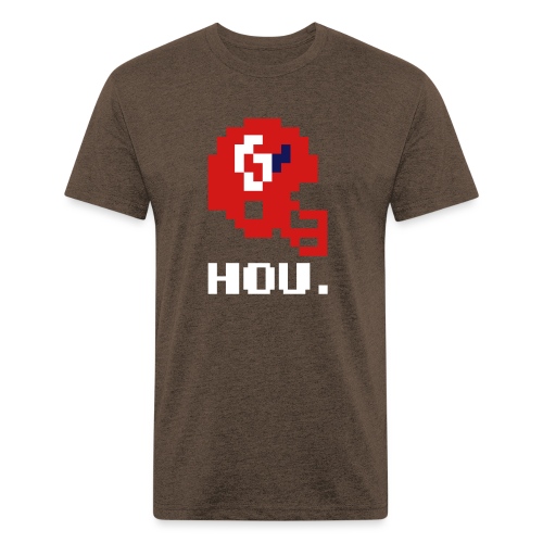 hou red 1 - Men’s Fitted Poly/Cotton T-Shirt