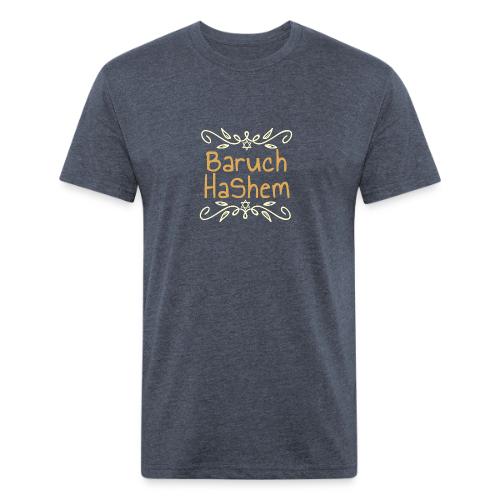Baruch HaShem – Ornamental Blessing - Unisex Poly/Cotton T-Shirt