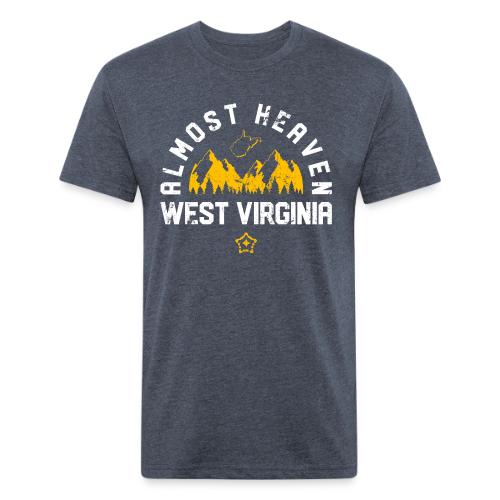 almost heaven png - Men’s Fitted Poly/Cotton T-Shirt