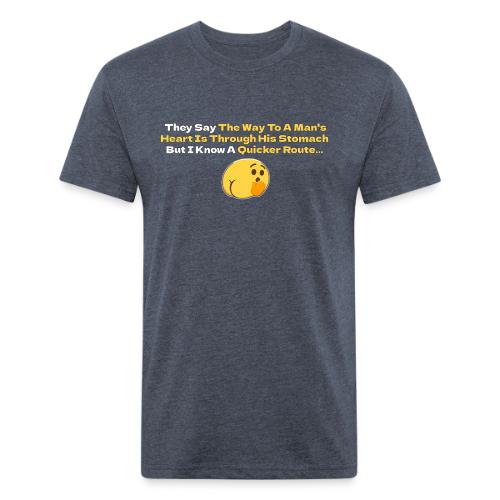 The Way To A Man s Heart... - Unisex Poly/Cotton T-Shirt