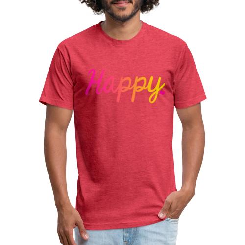 HAPPY - Unisex Poly/Cotton T-Shirt