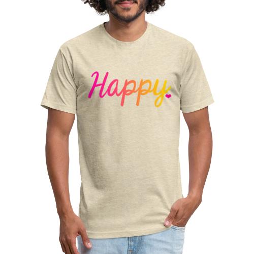 HAPPY - Unisex Poly/Cotton T-Shirt