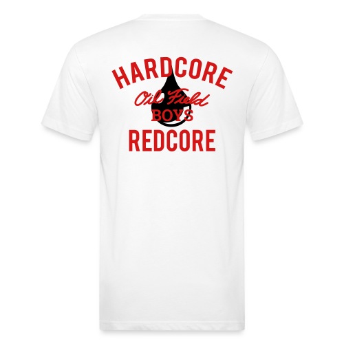 OFB HARDCORE REDCORE - Fitted Cotton/Poly T-Shirt by Next Level