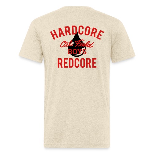 OFB HARDCORE REDCORE - Fitted Cotton/Poly T-Shirt by Next Level