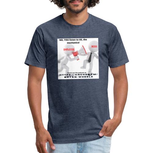 Mechanics voice! - Men’s Fitted Poly/Cotton T-Shirt