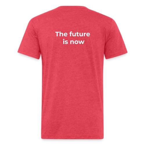 The future is electric/The future is now - Unisex Poly/Cotton T-Shirt