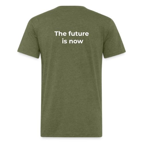 The future is electric/The future is now - Unisex Poly/Cotton T-Shirt