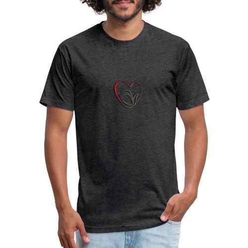 Love and Pureness of a Dove - Fitted Cotton/Poly T-Shirt by Next Level