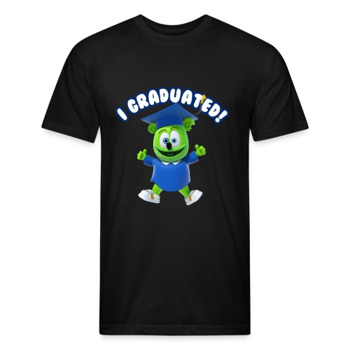 I Graduated! Gummibar (The Gummy Bear) - Fitted Cotton/Poly T-Shirt by Next Level
