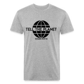 Tell The Planet - Fitted Cotton/Poly T-Shirt by Next Level