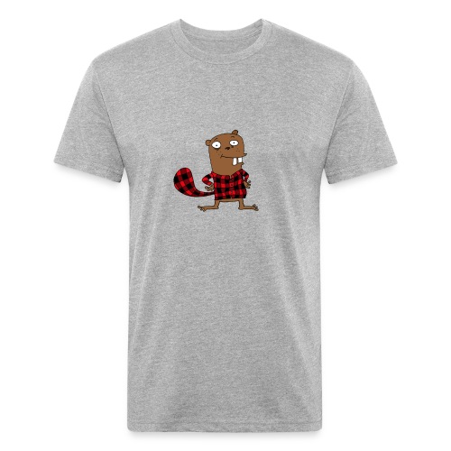 Canadian beaver - Fitted Cotton/Poly T-Shirt by Next Level
