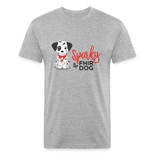 Sparky the FHIR Dog - Fitted Cotton/Poly T-Shirt by Next Level