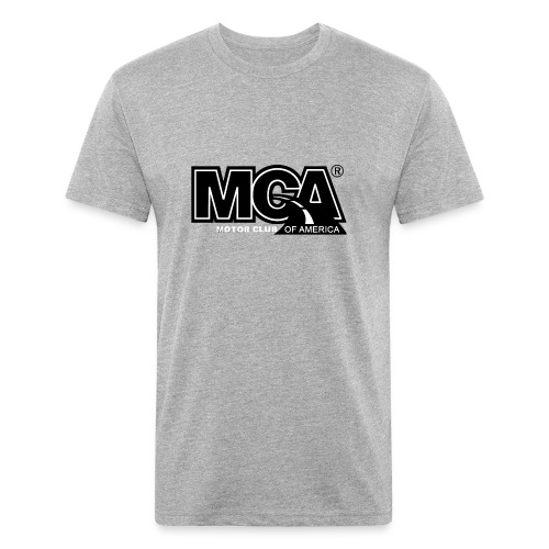 MCA Logo WBG Transparent BLACK TITLEfw fw png - Fitted Cotton/Poly T-Shirt by Next Level
