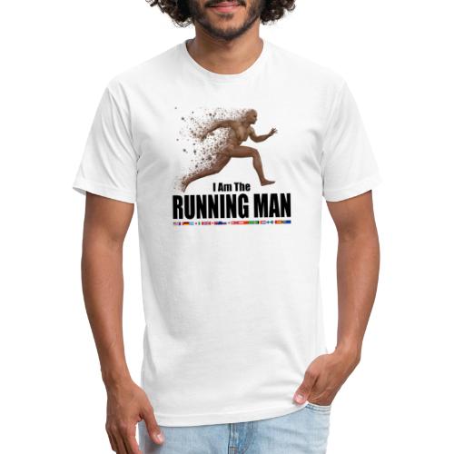 I am the Running Man - Cool Sportswear - Fitted Cotton/Poly T-Shirt by Next Level