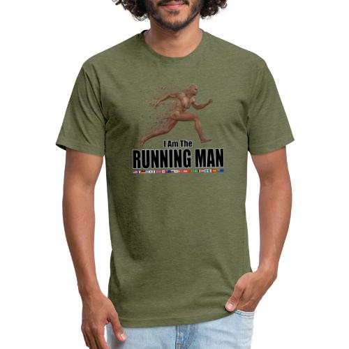 I am the Running Man - Cool Sportswear - Fitted Cotton/Poly T-Shirt by Next Level