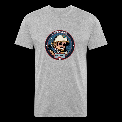 Spaceboy - Space Cadet Badge - Fitted Cotton/Poly T-Shirt by Next Level