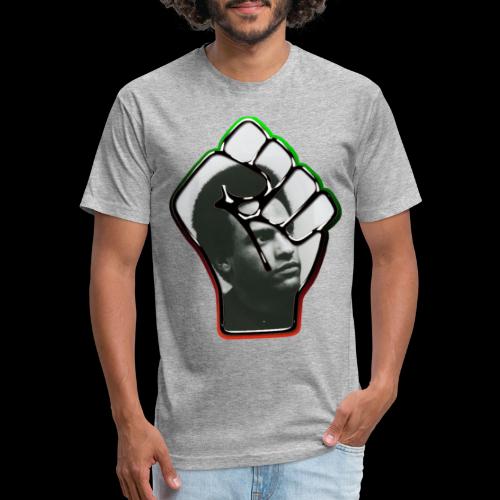 Huey Newton RBG Fist - Fitted Cotton/Poly T-Shirt by Next Level