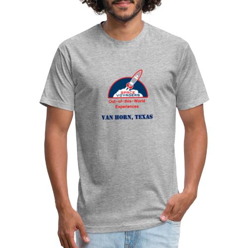 Space Voyagers - Van Horn, Texas - Fitted Cotton/Poly T-Shirt by Next Level
