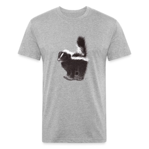Cool cute funny Skunk - Fitted Cotton/Poly T-Shirt by Next Level