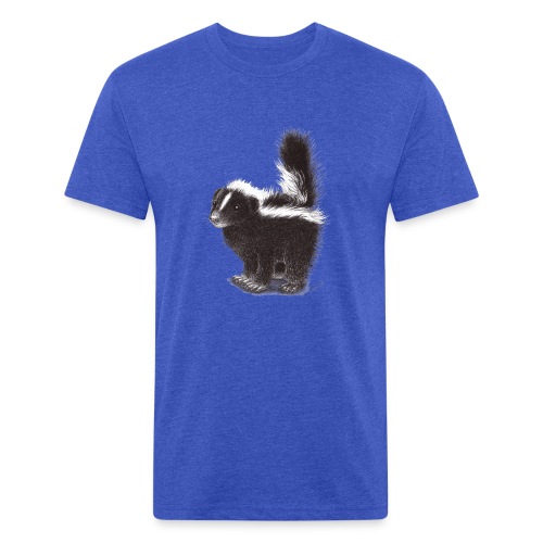 Cool cute funny Skunk - Fitted Cotton/Poly T-Shirt by Next Level