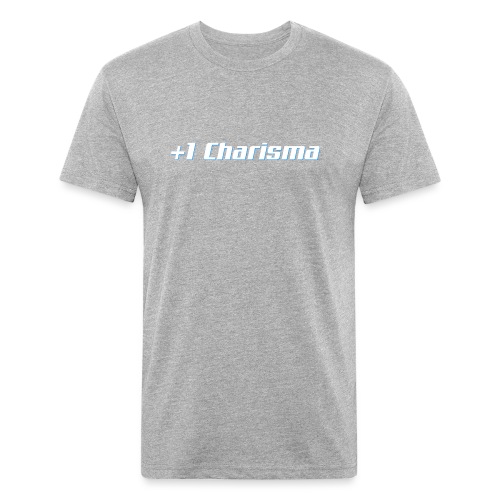 Charisma (Blue) - Fitted Cotton/Poly T-Shirt by Next Level