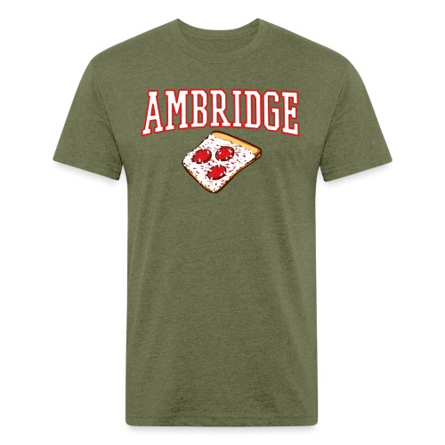 Ambridge Pizza - Fitted Cotton/Poly T-Shirt by Next Level